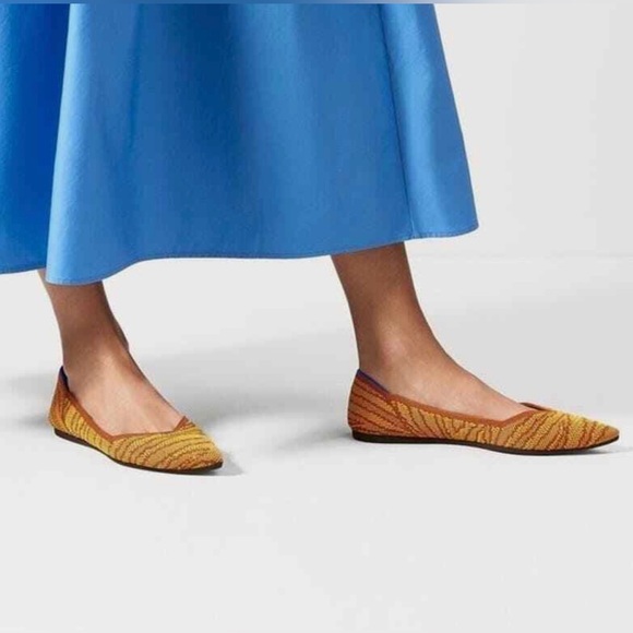 Rothy's Yellow and Pink Flats - Picture 2 of 9